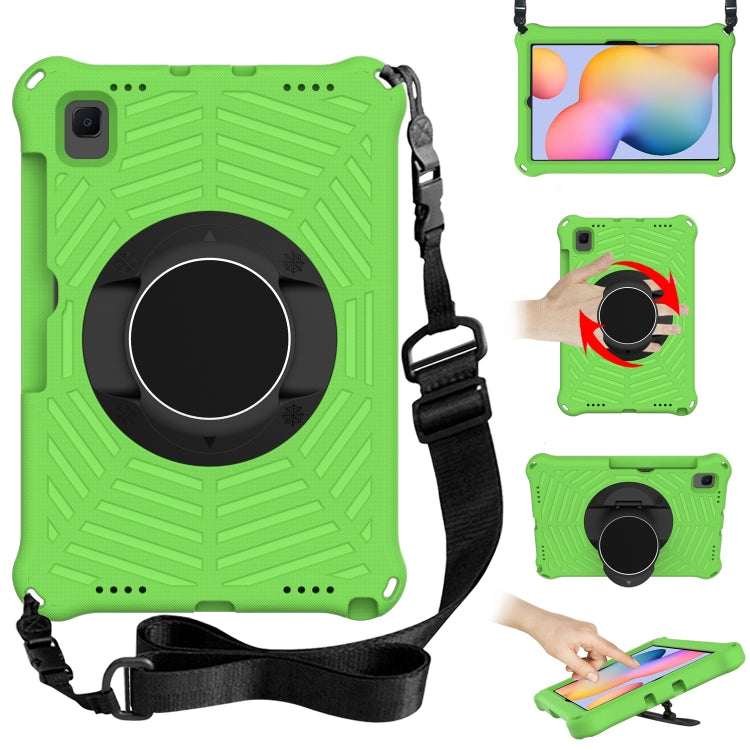 Spider King EVA Protective Case with Adjustable Shoulder Strap & Holder & Pen Slot For Samsung Galaxy Tab S6 Lite SM-P610 / SM-P615 / Tab A7 10.4 T500 / T860 / T720(Green) - Tab S6 Lite P610 / P615 by buy2fix | Online Shopping UK | buy2fix