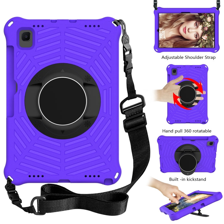 Spider King EVA Protective Case with Adjustable Shoulder Strap & Holder & Pen Slot For Samsung Galaxy Tab S6 Lite SM-P610 / SM-P615 / Tab A7 10.4 T500 / T860 / T720(Purple) - Tab S6 Lite P610 / P615 by buy2fix | Online Shopping UK | buy2fix