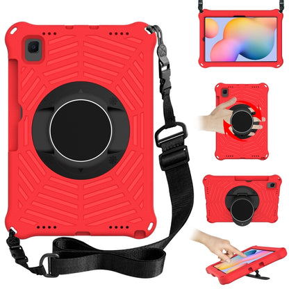 Spider King EVA Protective Case with Adjustable Shoulder Strap & Holder & Pen Slot For Samsung Galaxy Tab S6 Lite SM-P610 / SM-P615 / Tab A7 10.4 T500 / T860 / T720(Red) - Tab S6 Lite P610 / P615 by buy2fix | Online Shopping UK | buy2fix
