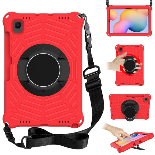 Spider King EVA Protective Case with Adjustable Shoulder Strap & Holder & Pen Slot For Samsung Galaxy Tab S6 Lite SM-P610 / SM-P615 / Tab A7 10.4 T500 / T860 / T720(Red) - Tab S6 Lite P610 / P615 by buy2fix | Online Shopping UK | buy2fix