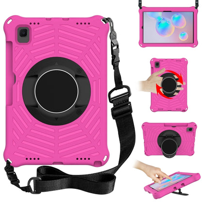 Spider King EVA Protective Case with Adjustable Shoulder Strap & Holder & Pen Slot For Samsung Galaxy Tab S6 SM-T860 / SM-T865(Rose Red) - Tab S6 10.5 T860 / T865 by buy2fix | Online Shopping UK | buy2fix
