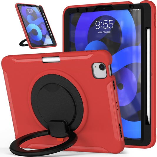 Shockproof TPU + PC Tablet Case with 360 Degree Rotation Grip Holder & Pen Slot For iPad Air 4 10.9 / Pro 11 2022 / 2021 / 2020 / 2018(Red) - iPad Pro 11 (2022/2021) Cases by buy2fix | Online Shopping UK | buy2fix