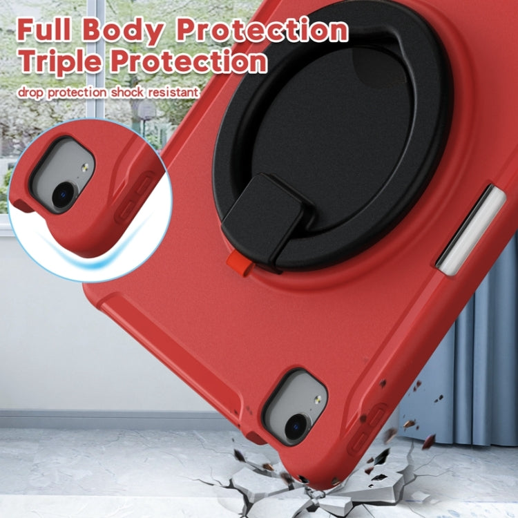 Shockproof TPU + PC Tablet Case with 360 Degree Rotation Grip Holder & Pen Slot For iPad Air 4 10.9 / Pro 11 2022 / 2021 / 2020 / 2018(Red) - iPad Pro 11 (2022/2021) Cases by buy2fix | Online Shopping UK | buy2fix