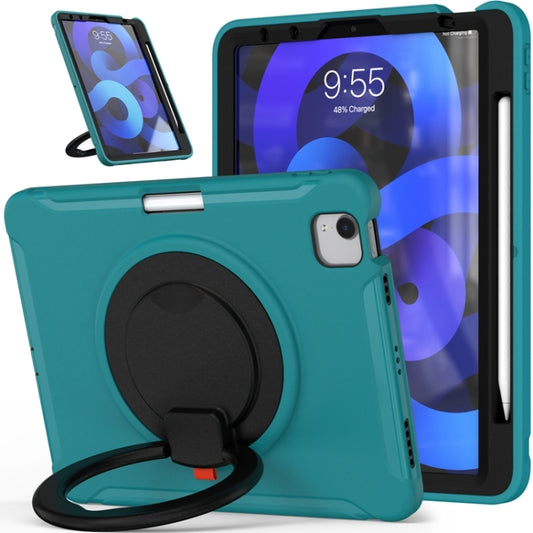 Shockproof TPU + PC Tablet Case with 360 Degree Rotation Grip Holder & Pen Slot For iPad Air 4 10.9 / Pro 11 2022 / 2021 / 2020 / 2018(Blue) - iPad Pro 11 (2022/2021) Cases by buy2fix | Online Shopping UK | buy2fix