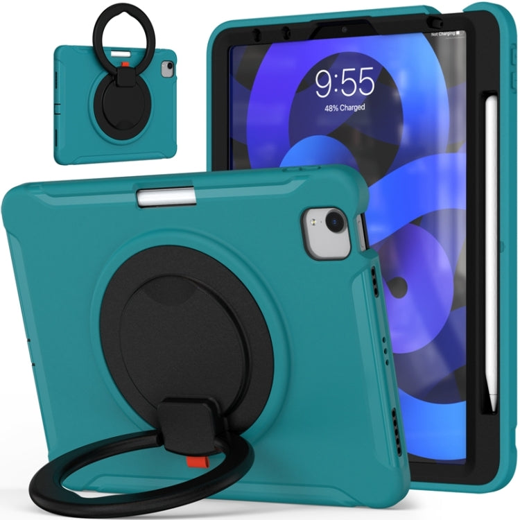 Shockproof TPU + PC Tablet Case with 360 Degree Rotation Grip Holder & Pen Slot For iPad Air 4 10.9 / Pro 11 2022 / 2021 / 2020 / 2018(Blue) - iPad Pro 11 (2022/2021) Cases by buy2fix | Online Shopping UK | buy2fix