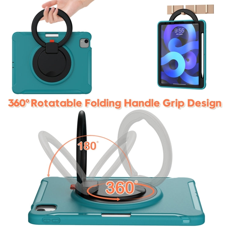 Shockproof TPU + PC Tablet Case with 360 Degree Rotation Grip Holder & Pen Slot For iPad Air 4 10.9 / Pro 11 2022 / 2021 / 2020 / 2018(Blue) - iPad Pro 11 (2022/2021) Cases by buy2fix | Online Shopping UK | buy2fix