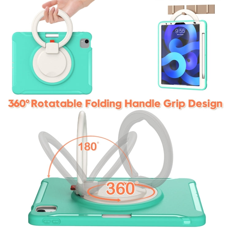SShockproof TPU + PC Tablet Case with 360 Degree Rotation Grip Holder & Pen Slot For iPad Air 4 10.9 / Pro 11 2022 / 2021 / 2020 / 2018(Mint Green) - iPad Pro 11 (2022/2021) Cases by buy2fix | Online Shopping UK | buy2fix