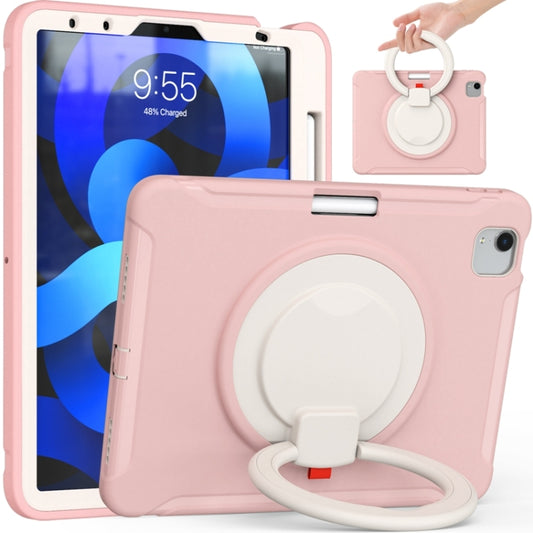 Shockproof TPU + PC Tablet Case with 360 Degree Rotation Grip Holder & Pen Slot For iPad Air 4 10.9 / Pro 11 2022 / 2021 / 2020 / 2018(Cherry Blossoms Pink) - iPad Pro 11 (2022/2021) Cases by buy2fix | Online Shopping UK | buy2fix