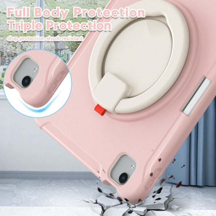 Shockproof TPU + PC Tablet Case with 360 Degree Rotation Grip Holder & Pen Slot For iPad Air 4 10.9 / Pro 11 2022 / 2021 / 2020 / 2018(Cherry Blossoms Pink) - iPad Pro 11 (2022/2021) Cases by buy2fix | Online Shopping UK | buy2fix
