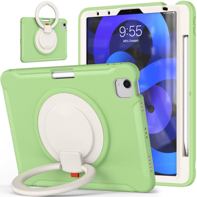 Shockproof TPU + PC Tablet Case with 360 Degree Rotation Grip Holder & Pen Slot For iPad Air 4 10.9 / Pro 11 2022 / 2021 / 2020 / 2018(Matcha Green) - iPad Pro 11 (2022/2021) Cases by buy2fix | Online Shopping UK | buy2fix