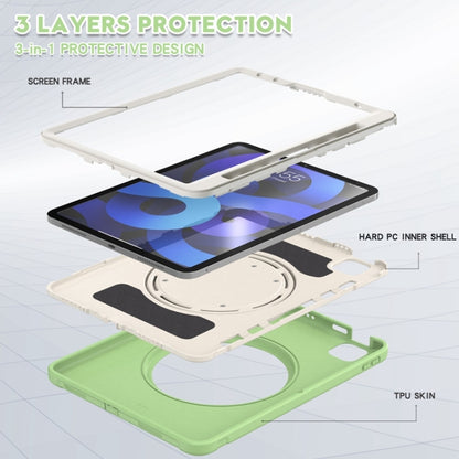 Shockproof TPU + PC Tablet Case with 360 Degree Rotation Grip Holder & Pen Slot For iPad Air 4 10.9 / Pro 11 2022 / 2021 / 2020 / 2018(Matcha Green) - iPad Pro 11 (2022/2021) Cases by buy2fix | Online Shopping UK | buy2fix