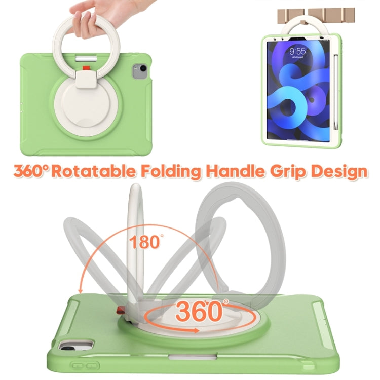 Shockproof TPU + PC Tablet Case with 360 Degree Rotation Grip Holder & Pen Slot For iPad Air 4 10.9 / Pro 11 2022 / 2021 / 2020 / 2018(Matcha Green) - iPad Pro 11 (2022/2021) Cases by buy2fix | Online Shopping UK | buy2fix