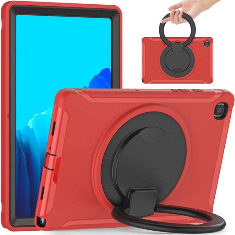 Shockproof TPU + PC Protective Case with 360 Degree Rotation Foldable Handle Grip Holder & Pen Slot For Samsung Galaxy Tab A7 10.4 2020 T500(Red) - Other Galaxy Tab PC by buy2fix | Online Shopping UK | buy2fix