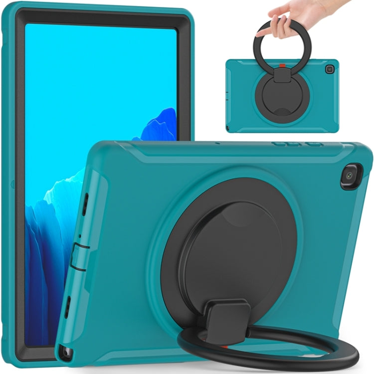 Shockproof TPU + PC Protective Case with 360 Degree Rotation Foldable Handle Grip Holder & Pen Slot For Samsung Galaxy Tab A7 10.4 2020 T500(Blue) - Other Galaxy Tab PC by buy2fix | Online Shopping UK | buy2fix
