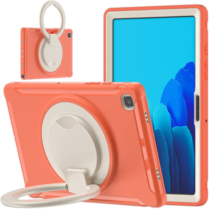 Shockproof TPU + PC Protective Case with 360 Degree Rotation Foldable Handle Grip Holder & Pen Slot For Samsung Galaxy Tab A7 10.4 2020 T500(Living Coral) - Other Galaxy Tab PC by buy2fix | Online Shopping UK | buy2fix