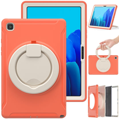 Shockproof TPU + PC Protective Case with 360 Degree Rotation Foldable Handle Grip Holder & Pen Slot For Samsung Galaxy Tab A7 10.4 2020 T500(Living Coral) - Other Galaxy Tab PC by buy2fix | Online Shopping UK | buy2fix
