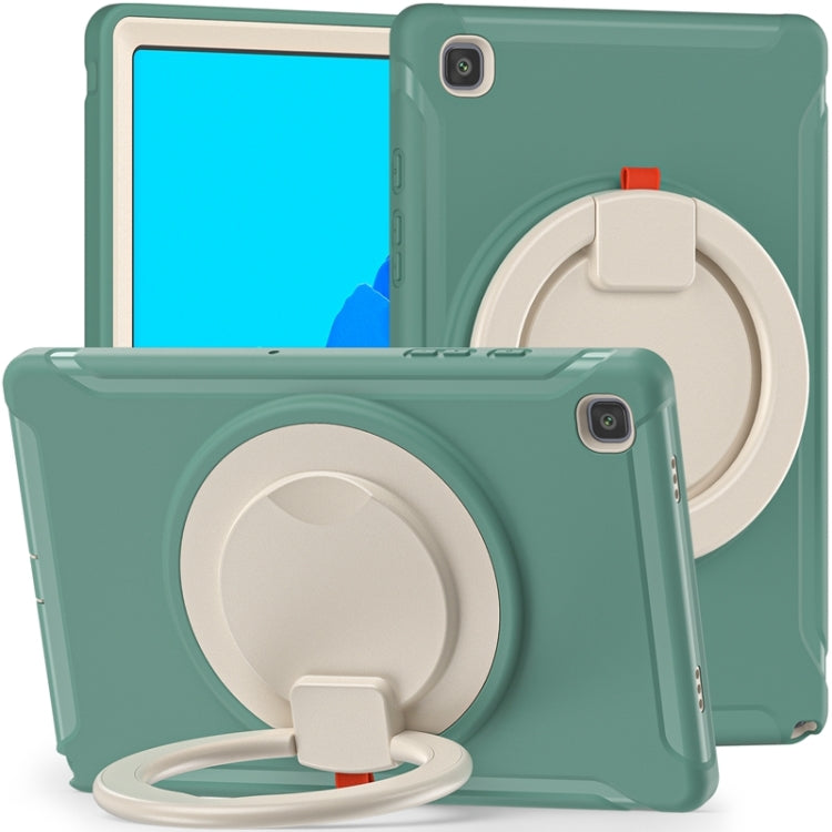 Shockproof TPU + PC Protective Case with 360 Degree Rotation Foldable Handle Grip Holder & Pen Slot For Samsung Galaxy Tab A7 10.4 2020 T500(Emmerald Green) - Other Galaxy Tab PC by buy2fix | Online Shopping UK | buy2fix