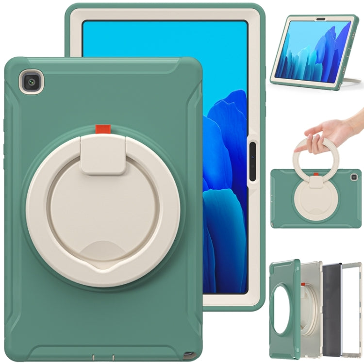 Shockproof TPU + PC Protective Case with 360 Degree Rotation Foldable Handle Grip Holder & Pen Slot For Samsung Galaxy Tab A7 10.4 2020 T500(Emmerald Green) - Other Galaxy Tab PC by buy2fix | Online Shopping UK | buy2fix