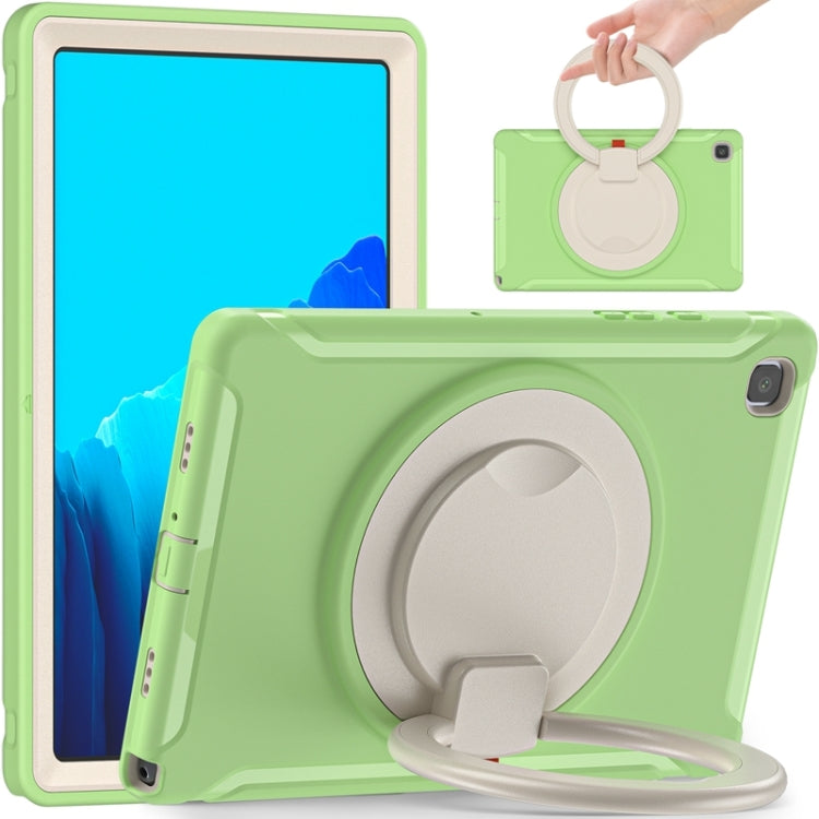 Shockproof TPU + PC Protective Case with 360 Degree Rotation Foldable Handle Grip Holder & Pen Slot For Samsung Galaxy Tab A7 10.4 2020 T500(Matcha Green) - Other Galaxy Tab PC by buy2fix | Online Shopping UK | buy2fix