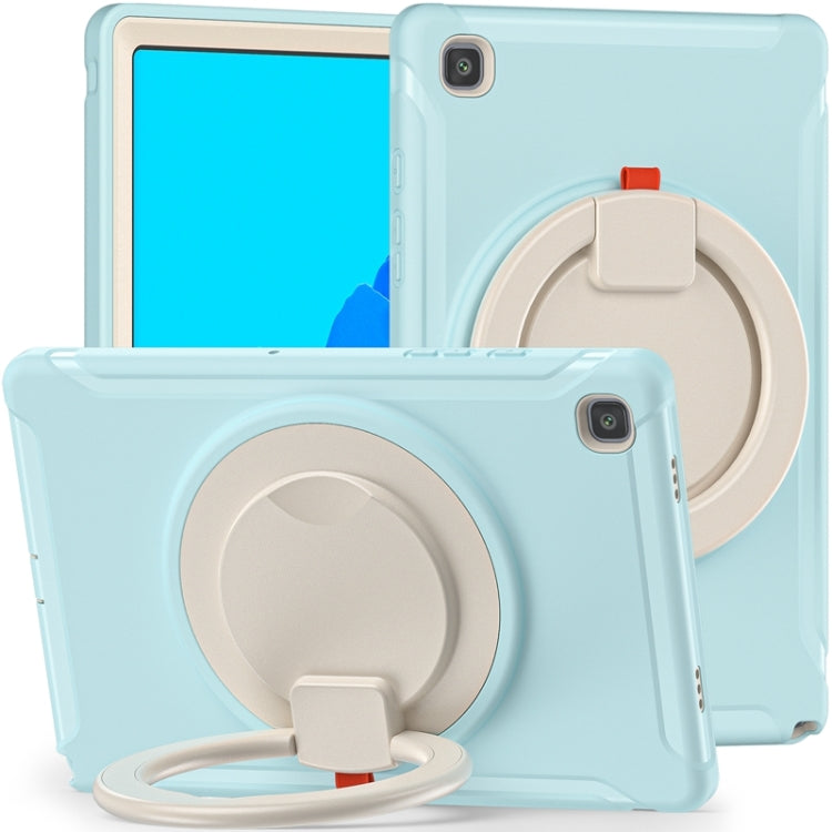 Shockproof TPU + PC Protective Case with 360 Degree Rotation Foldable Handle Grip Holder & Pen Slot For Samsung Galaxy Tab A7 10.4 2020 T500(Ice Crystal Blue) - Other Galaxy Tab PC by buy2fix | Online Shopping UK | buy2fix
