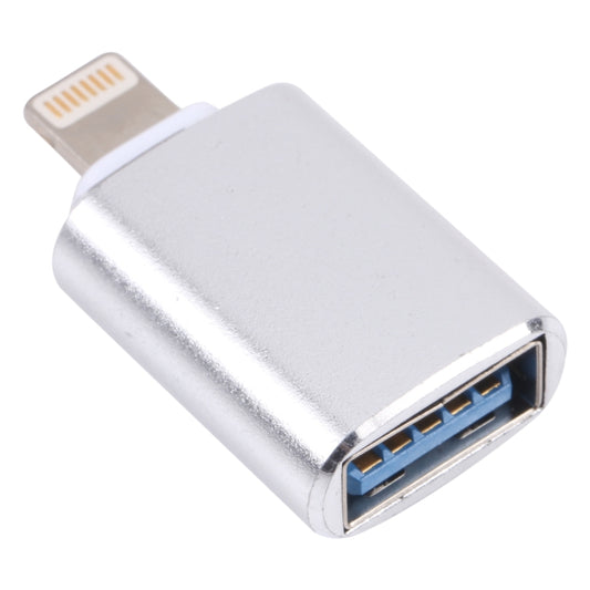 XQ-ZH001 USB Female to 8 Pin Male OTG Adapter(Silver) by buy2fix
