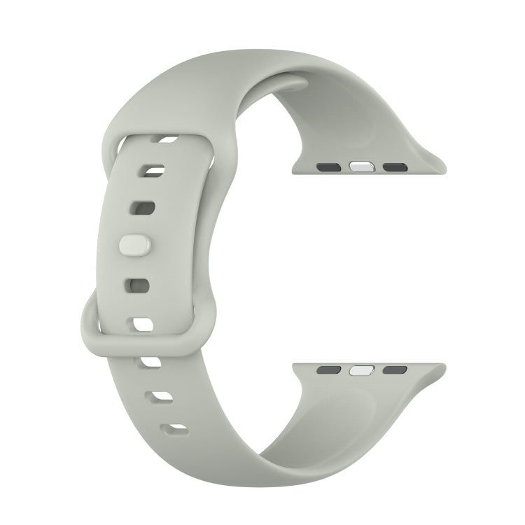 Large Size Silicone Watch Band For Apple Watch Ultra 49mm & Ultra 2 49mm / Series 9&8&7 45mm / SE 3&SE 2&6&SE&5&4 44mm / 3&2&1 42mm(Rock Ash) by buy2fix