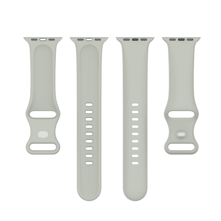 Large Size Silicone Watch Band For Apple Watch Ultra 49mm & Ultra 2 49mm / Series 9&8&7 45mm / SE 3&SE 2&6&SE&5&4 44mm / 3&2&1 42mm(Rock Ash) by buy2fix
