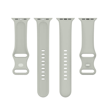 Large Size Silicone Watch Band For Apple Watch Ultra 49mm & Ultra 2 49mm / Series 9&8&7 45mm / SE 3&SE 2&6&SE&5&4 44mm / 3&2&1 42mm(Rock Ash) by buy2fix
