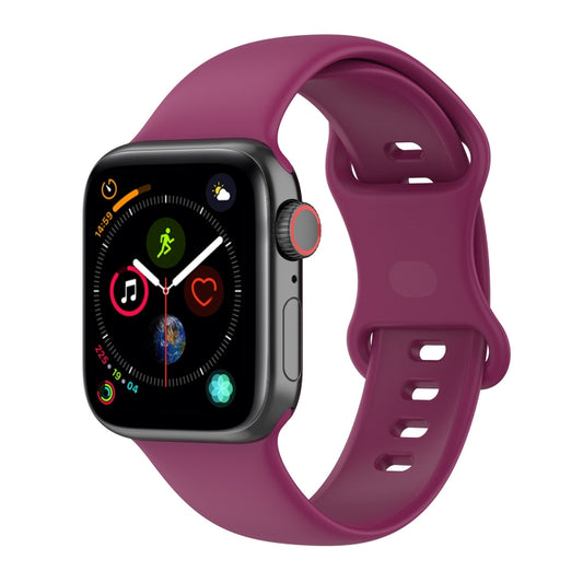 Large Size Silicone Watch Band For Apple Watch Ultra 49mm & Ultra 2 49mm / Series 9&8&7 45mm / SE 3&SE 2&6&SE&5&4 44mm / 3&2&1 42mm(Red Wine) by buy2fix