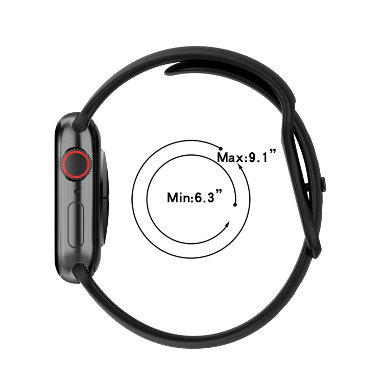 Large Size Silicone Watch Band For Apple Watch Ultra 49mm & Ultra 2 49mm / Series 9&8&7 45mm / SE 3&SE 2&6&SE&5&4 44mm / 3&2&1 42mm(Red Wine) by buy2fix