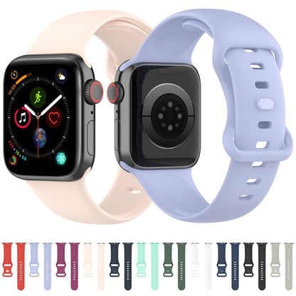 Large Size Silicone Watch Band For Apple Watch Series Series 9&8&7 41mm / SE 3&SE 2&6&SE&5&4 40mm / 3&2&1 38mm(Red) - Watch Bands by buy2fix | Online Shopping UK | buy2fix