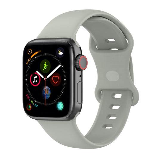 Small Size Silicone Watch Band For Apple Watch Ultra 49mm& Ultra 2 49mm / Series 9&8&7 45mm / SE 3&SE 2&6&SE&5&4 44mm / 3&2&1 42mm(Rock Ash) by buy2fix