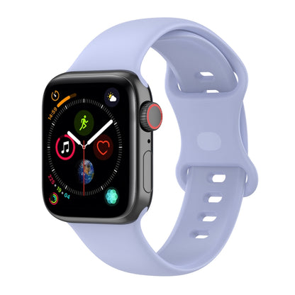 Small Size Silicone Watch Band For Apple Watch Ultra 49mm& Ultra 2 49mm / Series 9&8&7 45mm / SE 3&SE 2&6&SE&5&4 44mm / 3&2&1 42mm(Violet) by buy2fix