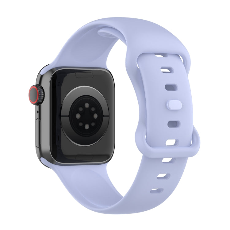 Small Size Silicone Watch Band For Apple Watch Ultra 49mm& Ultra 2 49mm / Series 9&8&7 45mm / SE 3&SE 2&6&SE&5&4 44mm / 3&2&1 42mm(Violet) by buy2fix