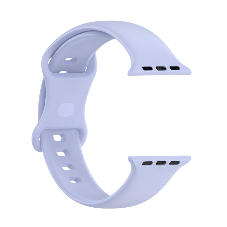 Small Size Silicone Watch Band For Apple Watch Ultra 49mm& Ultra 2 49mm / Series 9&8&7 45mm / SE 3&SE 2&6&SE&5&4 44mm / 3&2&1 42mm(Violet) by buy2fix