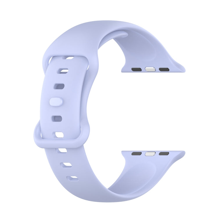 Small Size Silicone Watch Band For Apple Watch Ultra 49mm& Ultra 2 49mm / Series 9&8&7 45mm / SE 3&SE 2&6&SE&5&4 44mm / 3&2&1 42mm(Violet) by buy2fix