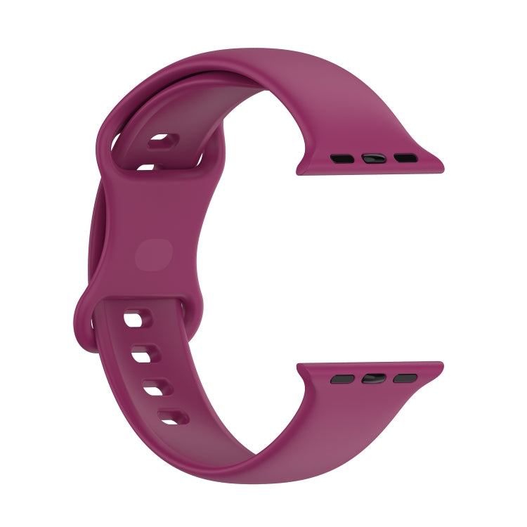 Small Size Silicone Watch Band For Apple Watch Ultra 49mm& Ultra 2 49mm / Series 9&8&7 45mm / SE 3&SE 2&6&SE&5&4 44mm / 3&2&1 42mm(Red Wine) by buy2fix