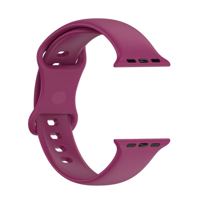 Small Size Silicone Watch Band For Apple Watch Ultra 49mm& Ultra 2 49mm / Series 9&8&7 45mm / SE 3&SE 2&6&SE&5&4 44mm / 3&2&1 42mm(Red Wine) by buy2fix