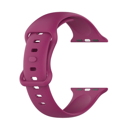 Small Size Silicone Watch Band For Apple Watch Ultra 49mm& Ultra 2 49mm / Series 9&8&7 45mm / SE 3&SE 2&6&SE&5&4 44mm / 3&2&1 42mm(Red Wine) by buy2fix