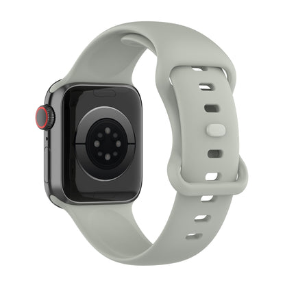 Small Size Silicone Watch Band For Apple Watch Series 9&8&7 41mm / SE 3&SE 2&6&SE&5&4 40mm / 3&2&1 38mm(Rock Ash) by buy2fix