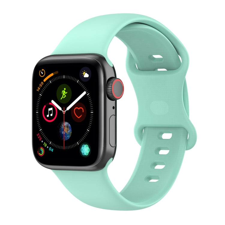 Small Size Silicone Watch Band For Apple Watch Series 9&8&7 41mm / SE 3&SE 2&6&SE&5&4 40mm / 3&2&1 38mm(Teal) by buy2fix