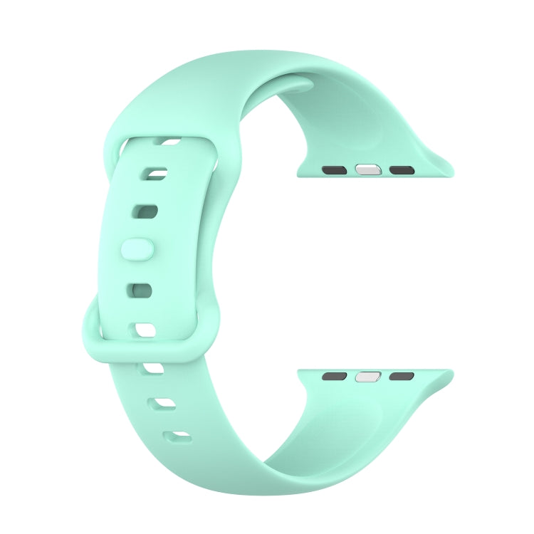 Small Size Silicone Watch Band For Apple Watch Series 9&8&7 41mm / SE 3&SE 2&6&SE&5&4 40mm / 3&2&1 38mm(Teal) by buy2fix