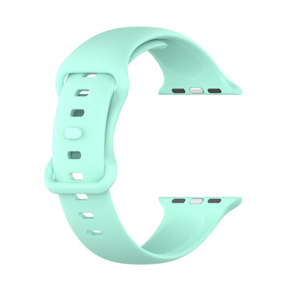 Small Size Silicone Watch Band For Apple Watch Series 9&8&7 41mm / SE 3&SE 2&6&SE&5&4 40mm / 3&2&1 38mm(Teal) by buy2fix