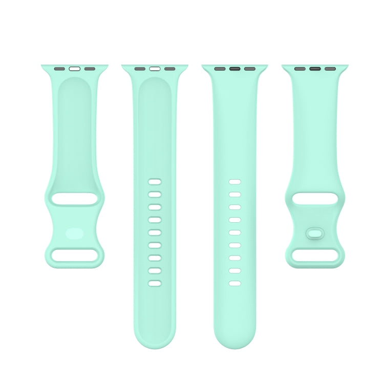 Small Size Silicone Watch Band For Apple Watch Series 9&8&7 41mm / SE 3&SE 2&6&SE&5&4 40mm / 3&2&1 38mm(Teal) by buy2fix