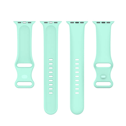 Small Size Silicone Watch Band For Apple Watch Series 9&8&7 41mm / SE 3&SE 2&6&SE&5&4 40mm / 3&2&1 38mm(Teal) by buy2fix