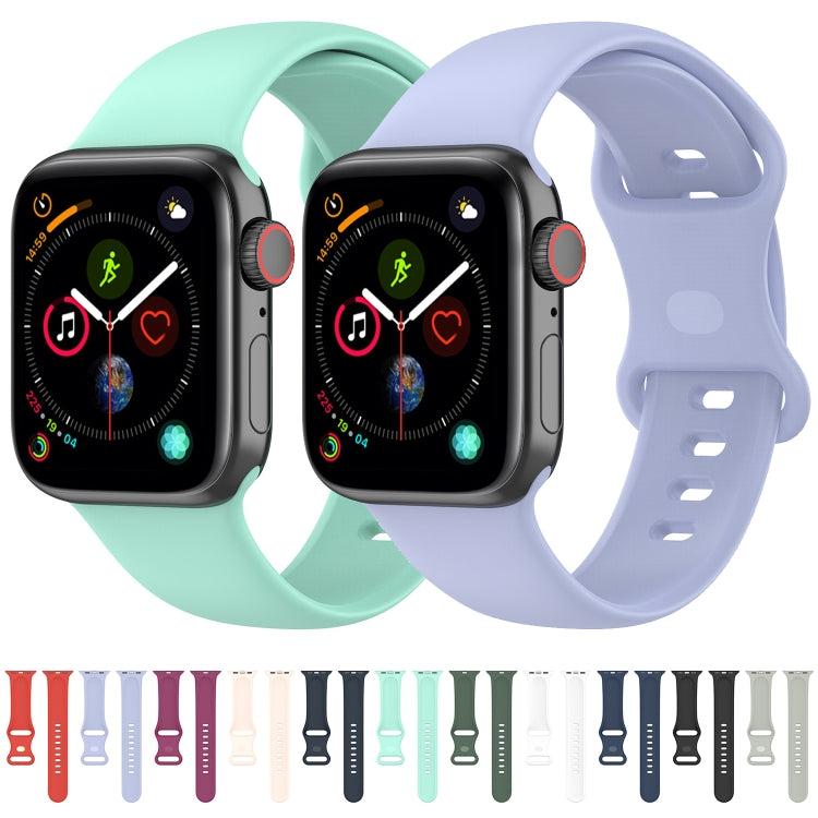 Small Size Silicone Watch Band For Apple Watch Series 9&8&7 41mm / SE 3&SE 2&6&SE&5&4 40mm / 3&2&1 38mm(Rock Ash) by buy2fix