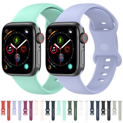 Small Size Silicone Watch Band For Apple Watch Series 9&8&7 41mm / SE 3&SE 2&6&SE&5&4 40mm / 3&2&1 38mm(Teal) by buy2fix