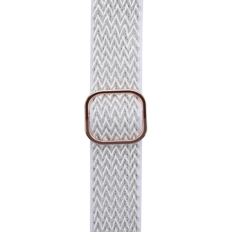 Wave Texture Nylon Watch Band For Apple Watch Ultra 49mm&Watch Ultra 2 49mm / Series 9&8&7 45mm / SE 3&SE 2&6&SE&5&4 44mm / 3&2&1 42mm(Seashell) by buy2fix