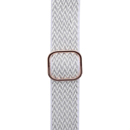 Wave Texture Nylon Watch Band For Apple Watch Ultra 49mm&Watch Ultra 2 49mm / Series 9&8&7 45mm / SE 3&SE 2&6&SE&5&4 44mm / 3&2&1 42mm(Seashell) by buy2fix