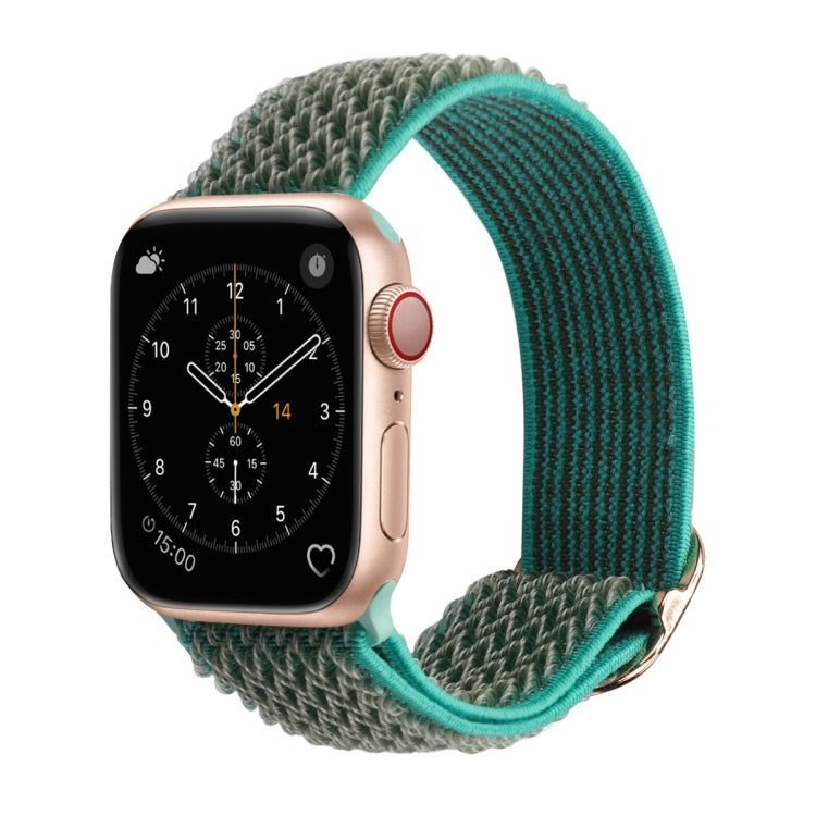 Wave Texture Nylon Watch Band For Apple Watch Ultra 49mm&Watch Ultra 2 49mm / Series 9&8&7 45mm / SE 3&SE 2&6&SE&5&4 44mm / 3&2&1 42mm(Spearmint Ice) by buy2fix
